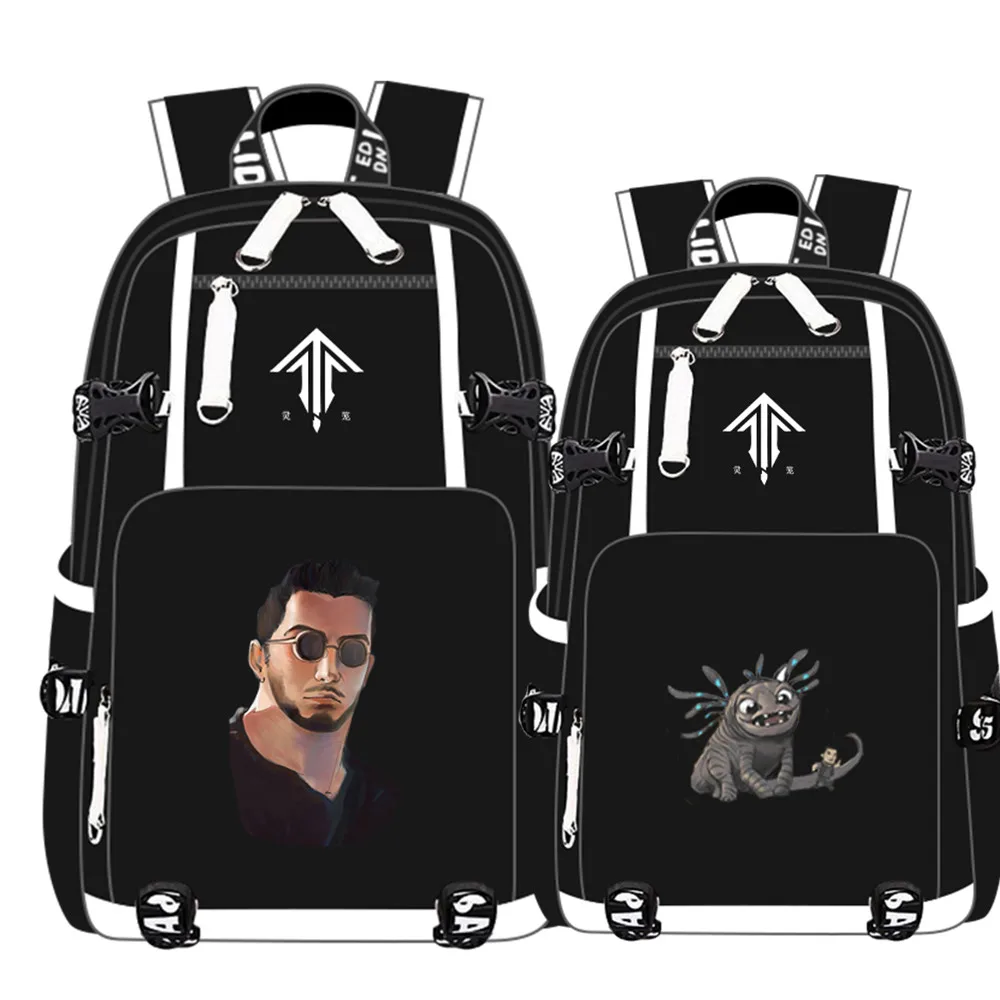 

Anime INCARNATION Game USB Port Backpack Zipper Bag School Book Students Outdoor Shoulder Book Bag Rucksack Cosplay