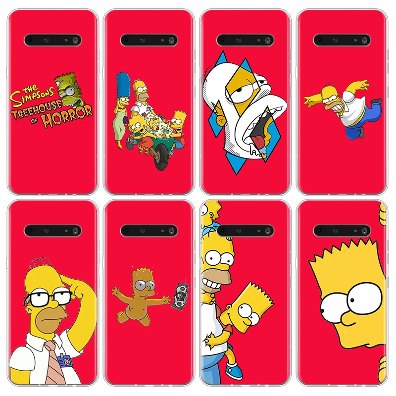 

Family The Simpsons For LG G8 V30 V35 V40 V50 V60 Q60 K40S K50S K41S K51S K61 K71 K22 K31 K42 K92 ThinQ 5G Phone Case