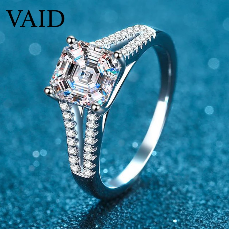 

Женское винтажное обручальное кольцо Smyoue с муассанитом, 2 карата