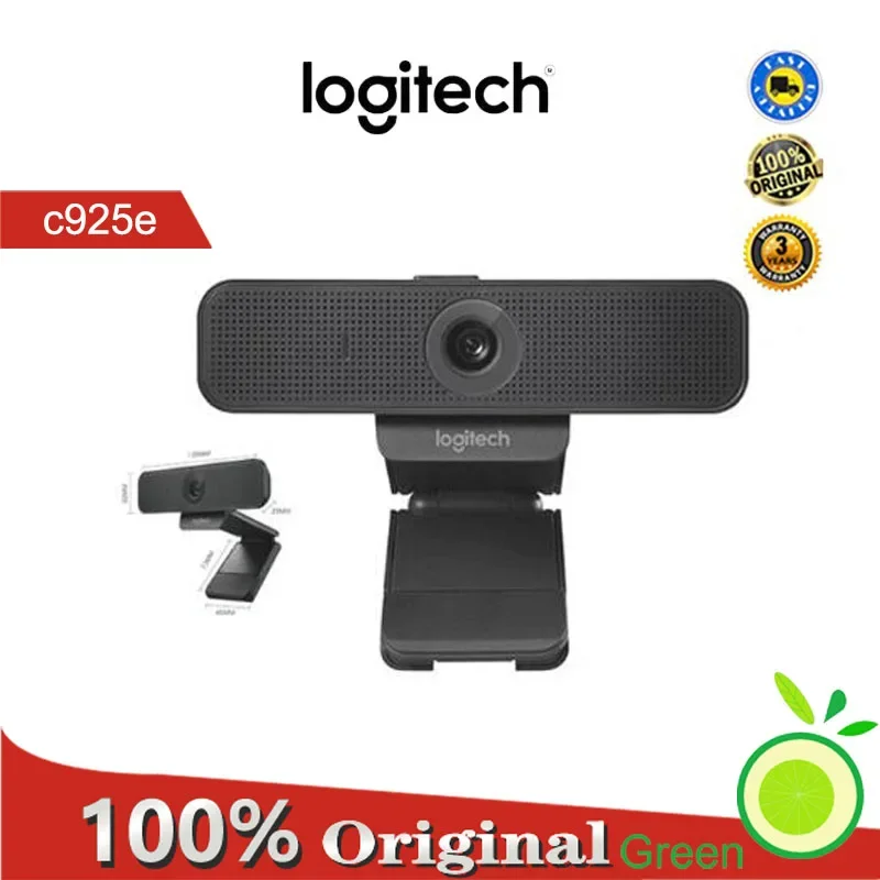 Веб-камера Logitech C925e для потоковой передачи HD, Skype, веб-камера Facetime для Mac, ПК CCTV 1080p