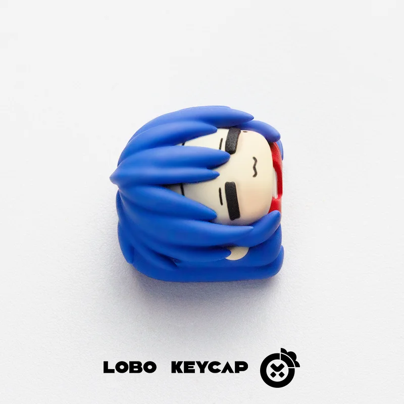 Фото Аниме Lucky Star Konata Izumi Keycap Cherry R4, профиль, механическая клавиатура, милые мультяшные игровые колпачки для ключей, коллекционные подарки №5