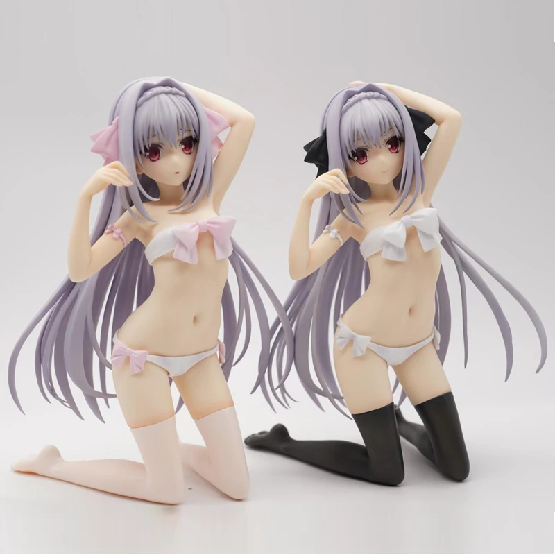 17cm Q-six Tsuki ni Yorisou Otome no Sahou Girl Anime Figure Luna Sakurakouji Cherry Blossom Action Collectbile Model Toy |
