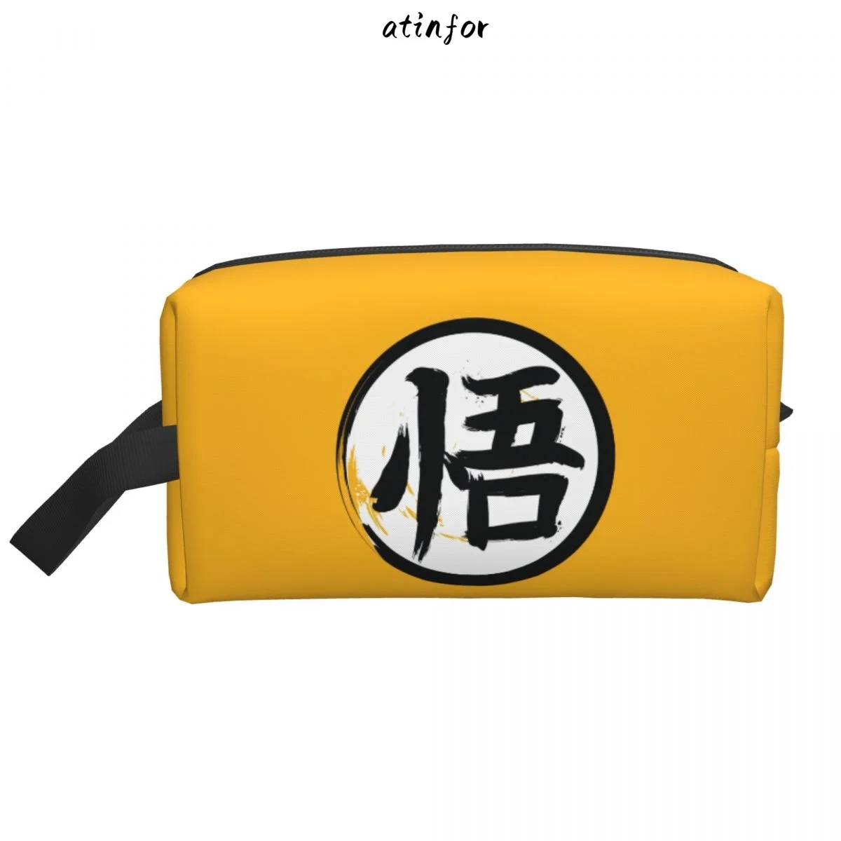 atinfor Go Kanji желтая большая водонепроницаемая дорожная косметичка для туалетных