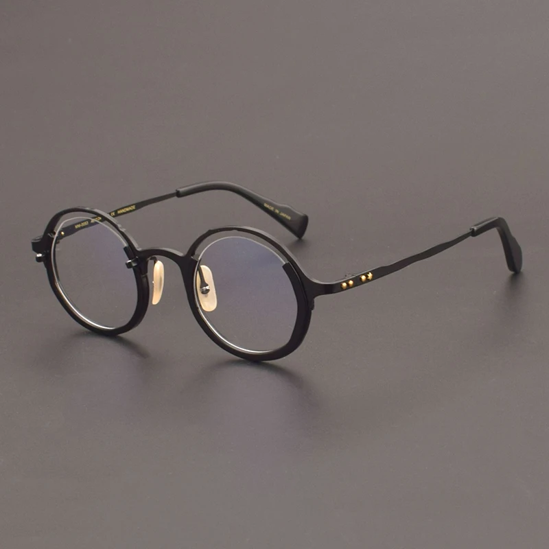 2023 New fashion glasses frame men Designer classic titanium optical eyeglasses Myopia reading women round personalized eyewear