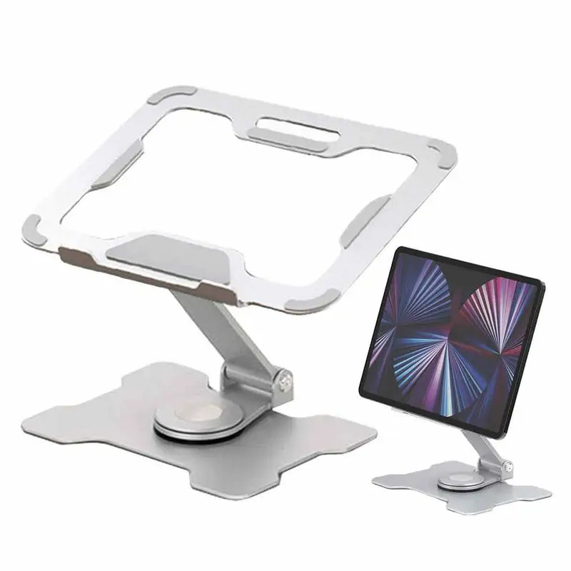 

Adjustable Tablet Stand Holder Foldable 360 Rotating Aluminum Alloy Tablet Lazy Bracket Foldable Ergonomic Computer Notebook