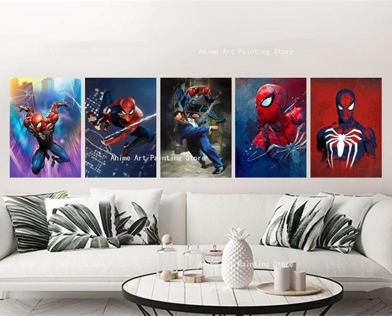 Настенная Картина на холсте с изображением супергероев Marvel Мстители |