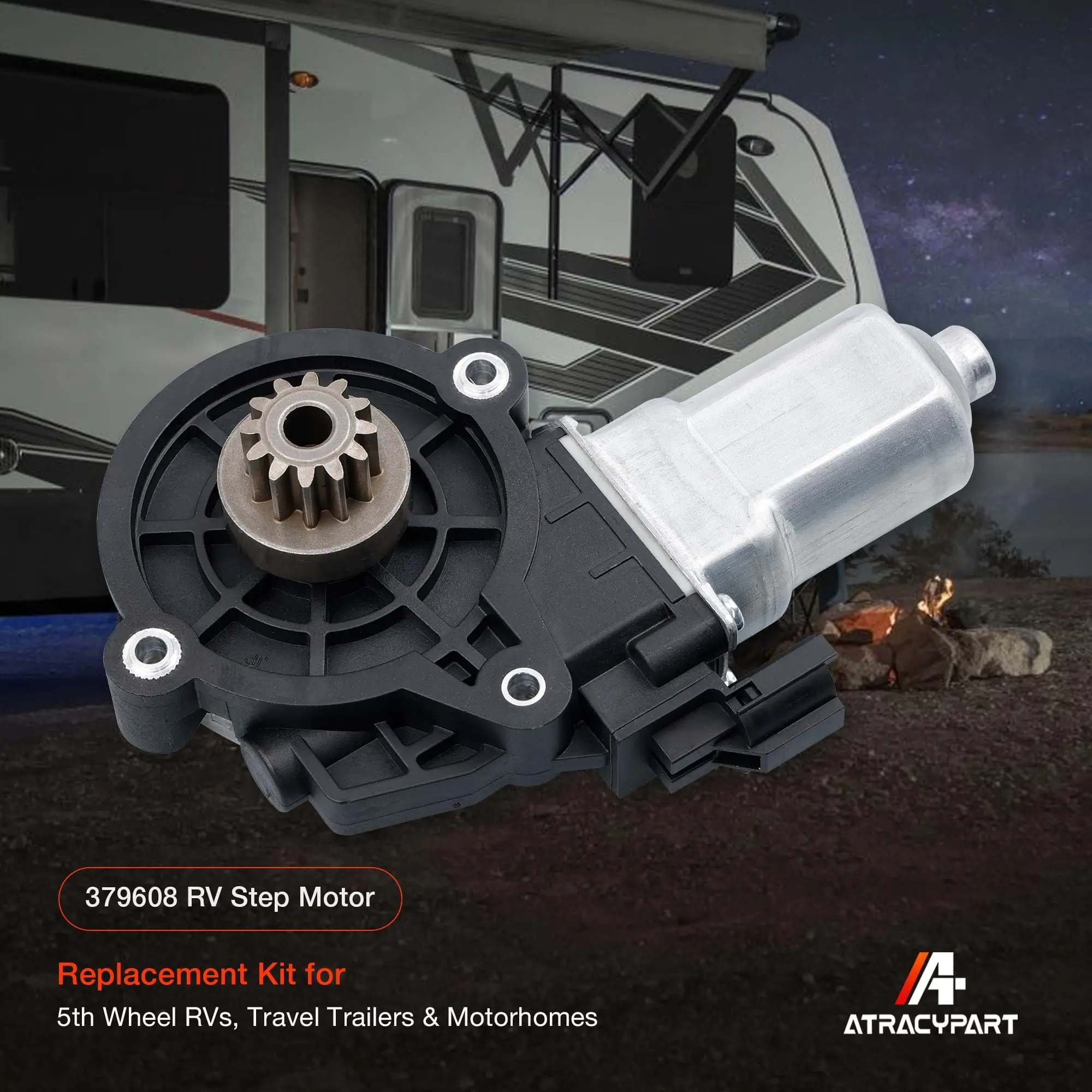 Шаговый двигатель RV совместимый с Lippert 379608 заменяет передний Kwikee 909520000 в сборе