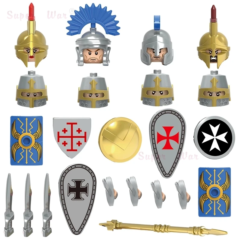 

Single Medieval Figures Head accessories Building Blocks toys children Series-127 X0316 1730 1731 1732 1733 1734 1735 1736 1737