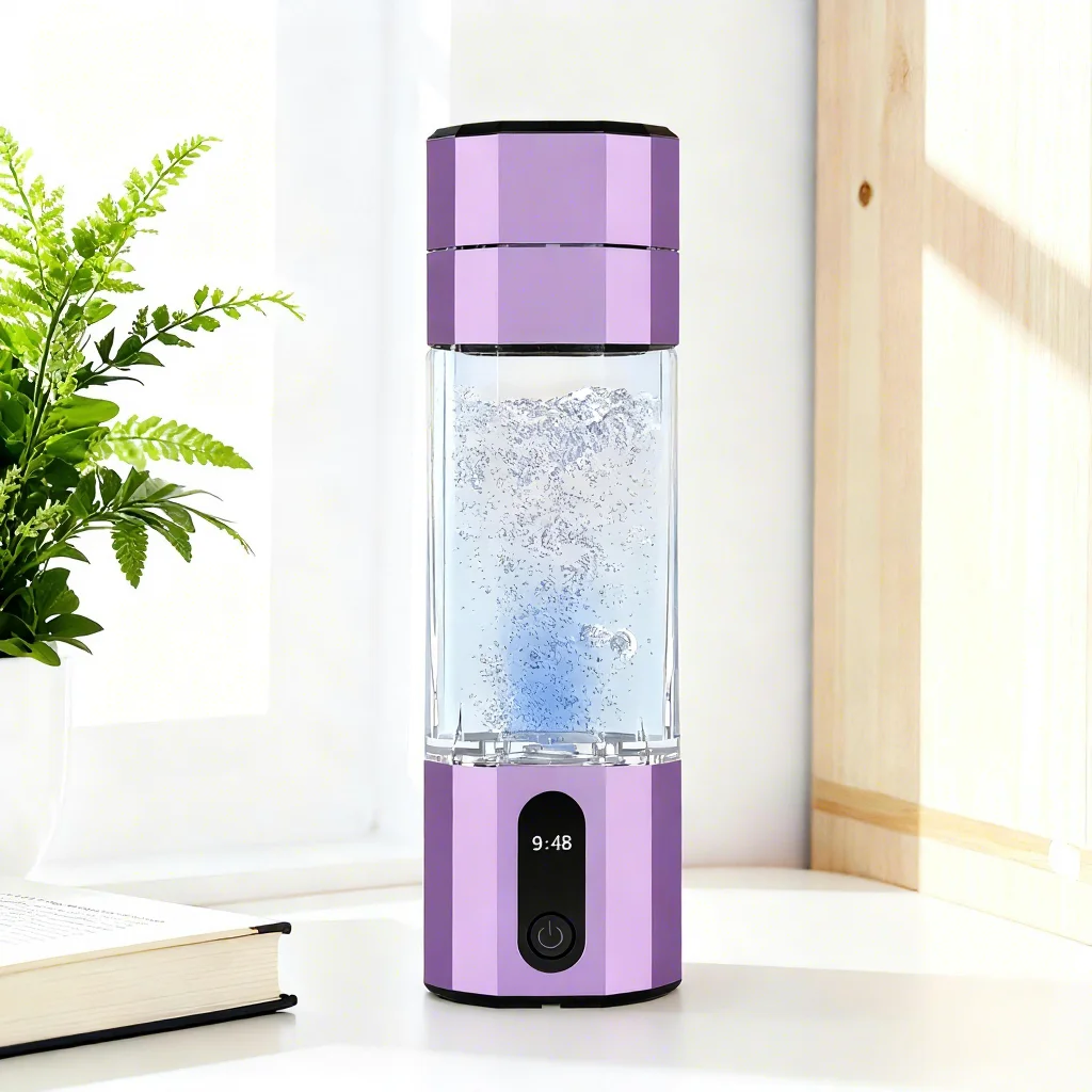Фото Хит продаж: Бутылка для воды с высоким содержанием водорода PHYFLOW 208 мл, 6 PPM, с LED-дисплеем, USB, технология SPE/PEM, генератор для дома №1
