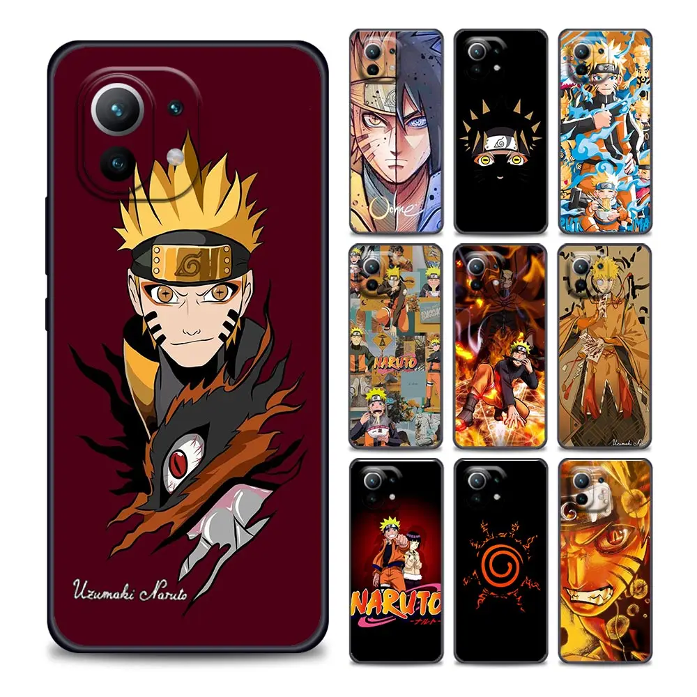 

Anime Uzumaki Naruto Phone Case for Xiaomi Mi 11i 11 11X 11T Poco X3 Pro NFC M3 Pro F3 GT M4 Soft Silicone Cases Capa Shell