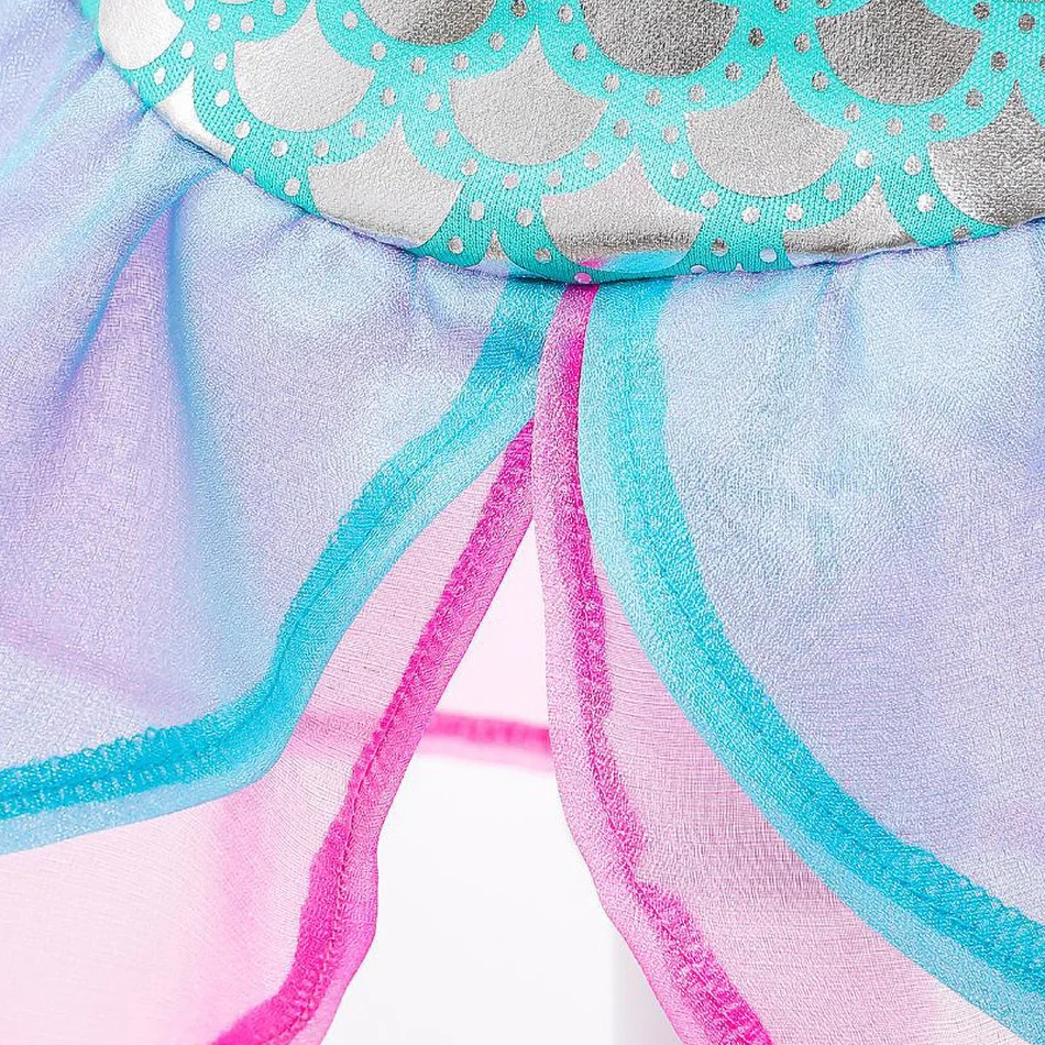 Детское платье русалки детское летнее без рукавов на Хэллоуин карнавальный