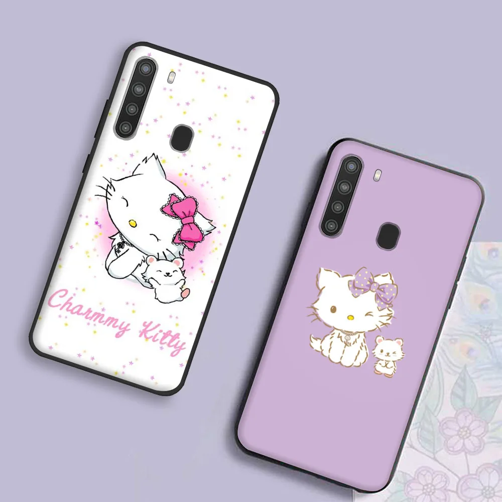 Charmmy Kitty Cover for OPPO Reno 7 Pro 6 5 5Z 5F 4 4F 4Z 2Z 2F Lite Black Phone Case