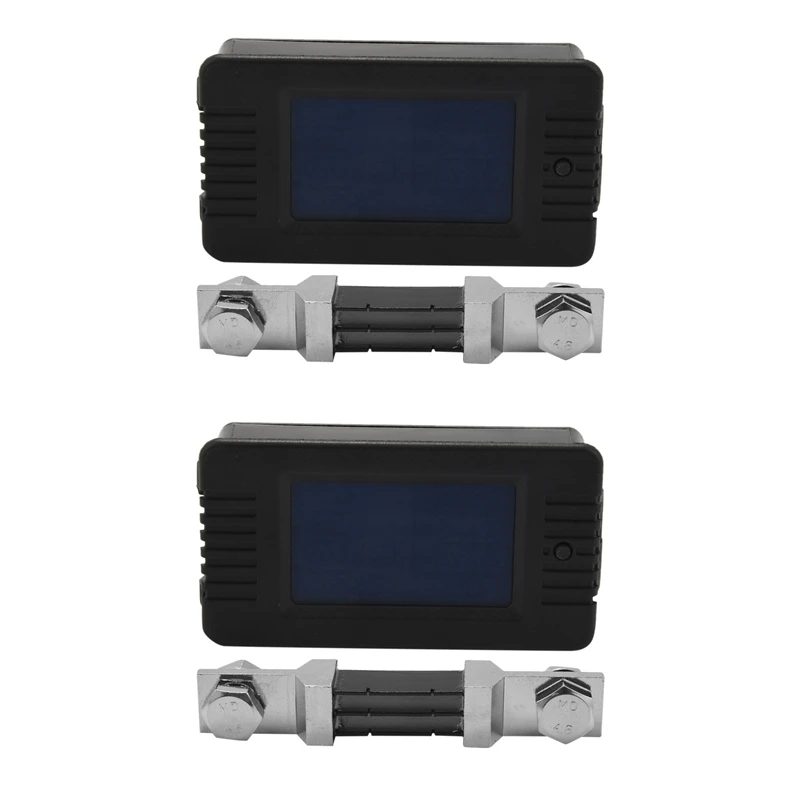 

2X Multifunction Battery Monitor Meter,0-200V,0-300A (Widely Applied To 12V/24V/48V RV/Car Battery) LCD Display