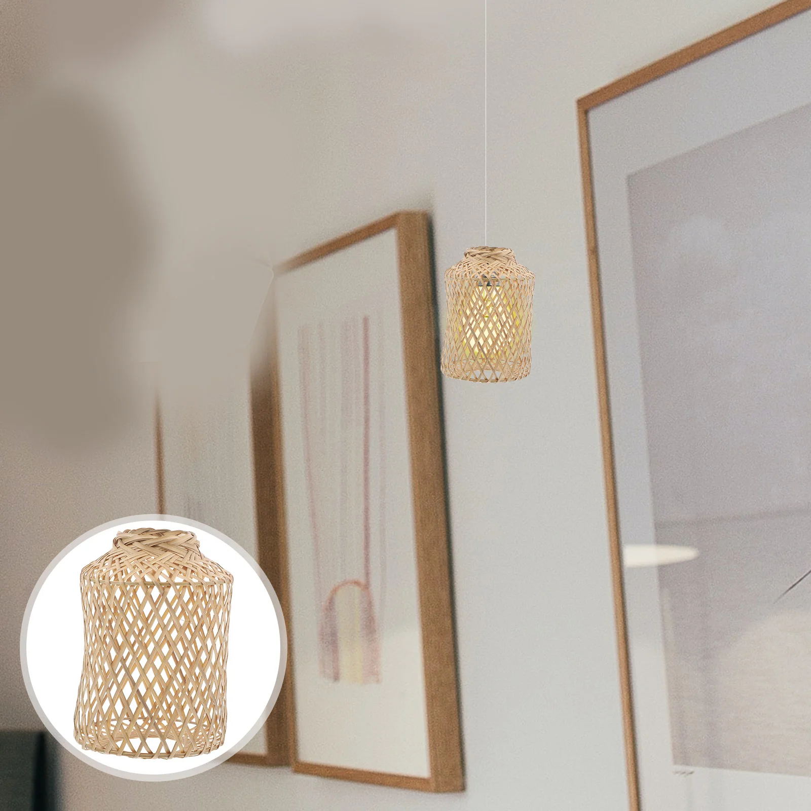 

Woven Lamp Cover Decorative Woven Lampshade Decor Restaurant Lampshade Ceiling Light Cover