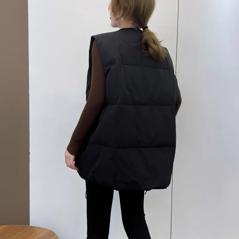 Cotton Vest For Women Outside New Fashion Trend In Autumn And Winter Female Loose And All-Match Casual Vest Coat Lady Jacket