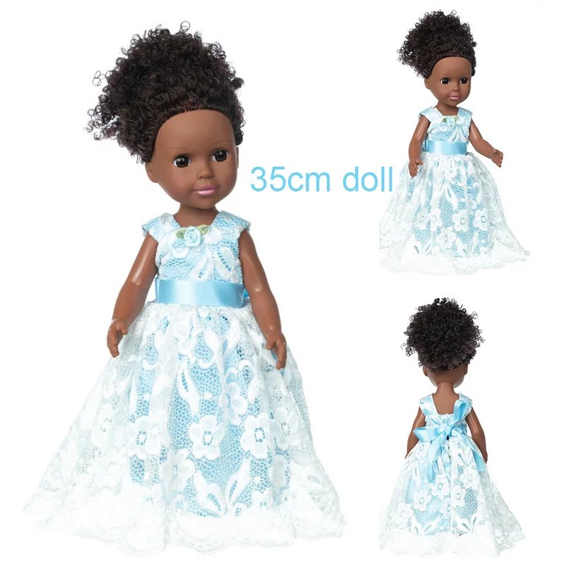 

35 см африканская черная кукла реборн полностью Силиконовые Куклы Кукла Новорожденный ребенок кукла для ванной игрушка Рождественский подарок игрушка для девочки