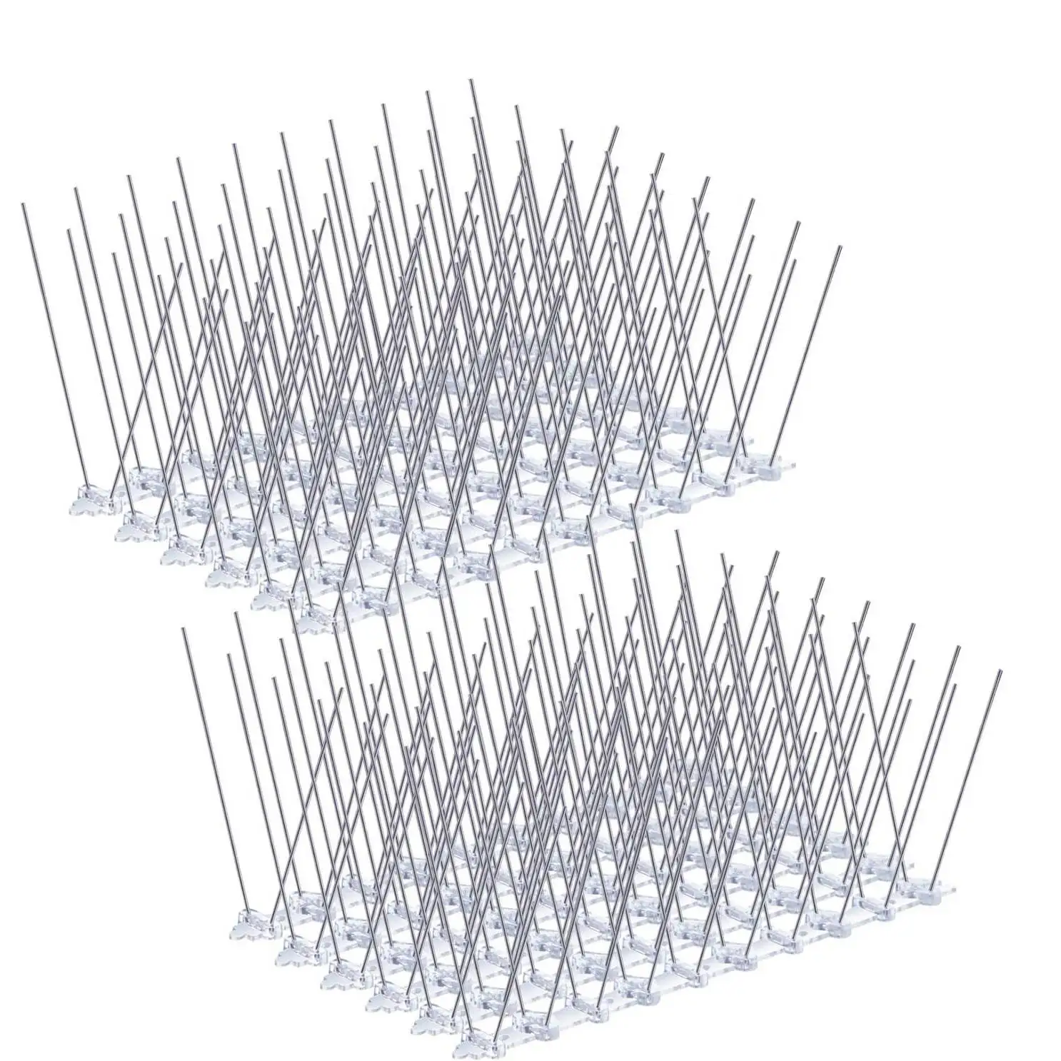 

10 Pcs/Box Bird Spikes, Stainless Steel Bird Deterrent Spikes Cover For Fence Railing Walls Roof Yard