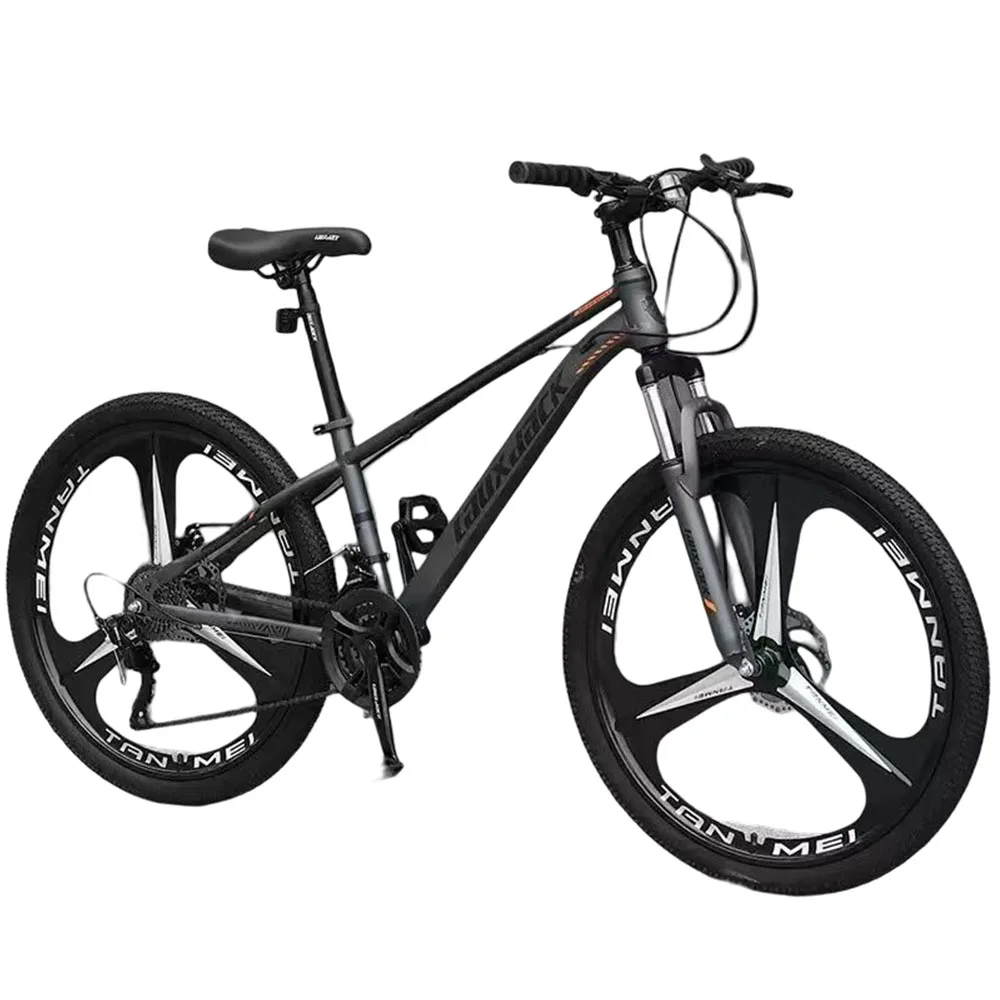 

26 Inch Bike Mountain Bicycle Tailless Frame Spring Fork Ordinary Foot Front And Rear Mechanical Disc Brake Wear Resistance