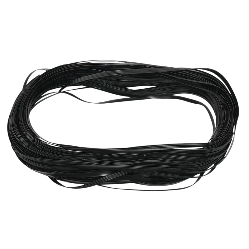 

Flat PE Rattan Plastic Wicker For Chair Recliner Coffee Table Rattan Furniture Repair (Four Lines/Black/8 X 1.2Mm)