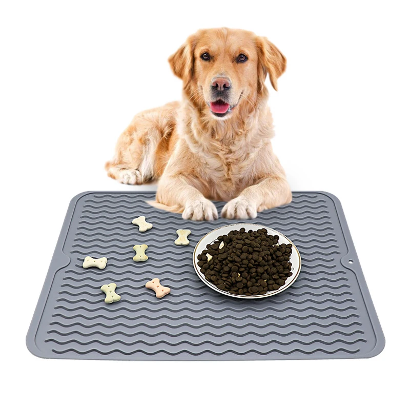 

Pet Placemat For Dog and Cat Waterproof Feeding Mat Pet Bowl Slow Food Pad Prevent Food and Water Overflow Silicone Pad