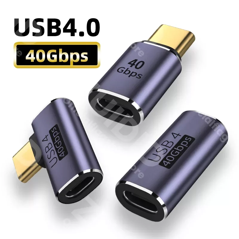 

40Gbps OTG Adapter Thunderbolt3 8K@60Hz 100W 5A USB C to Type C Fast Charging Converter USB C Data Adapter For Macbook