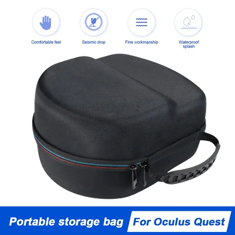 

Квадратная жесткая дорожная сумка для хранения EVA для Oculus Quest 2 VR, портативный удобный чехол для переноски, аксессуары для контроллеров VR гар...
