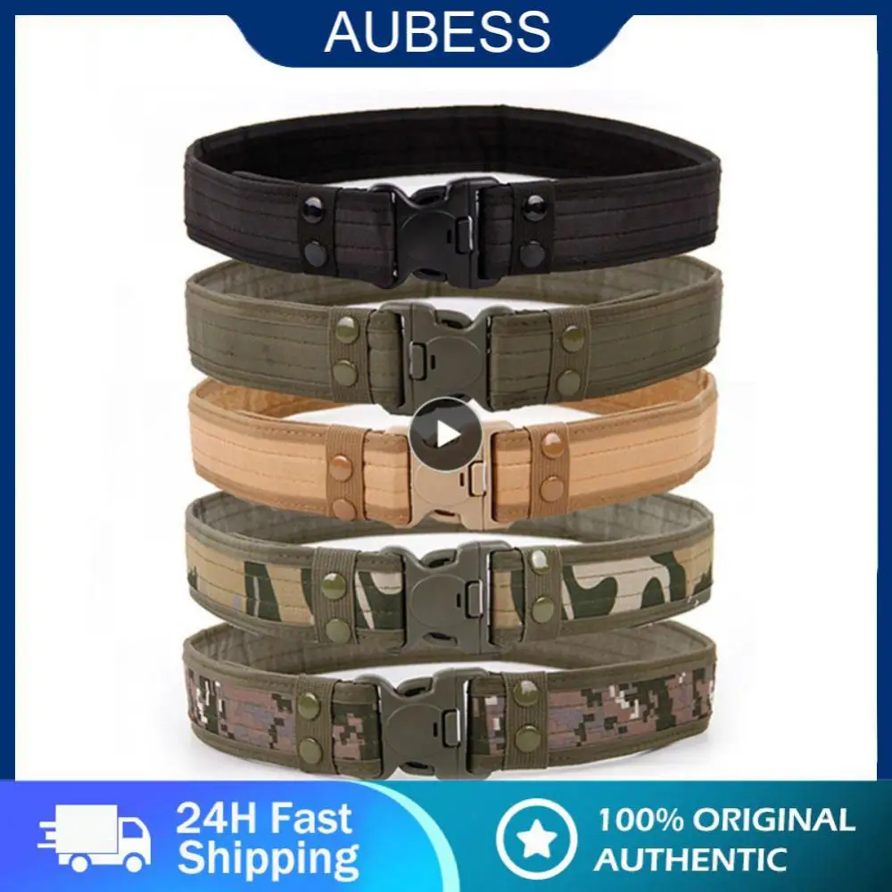 

Quick Release Elastic Waistbelt Plastic Buckle Tactical Girdle Workwear Training Belt Canvas Outdoor Belt Leisure Nylon