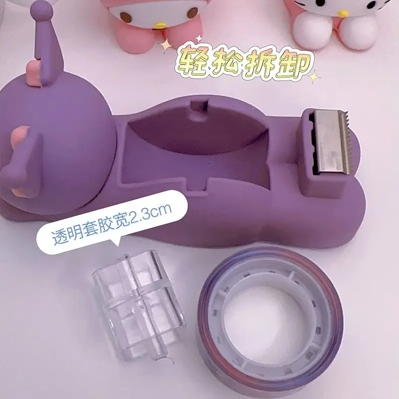 Милый резак для ленты Kuromi Kawaii Sanrio аниме Mymelody Cinnamoroll маленькая клейкая бумага