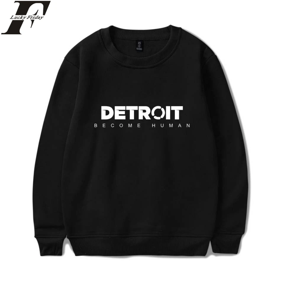 

Aikooki Detroit Become Human Sweatshirts Hot Game Steelers Capless Hoodies Pullover Regular Sweatshirts Clothes Women clothing