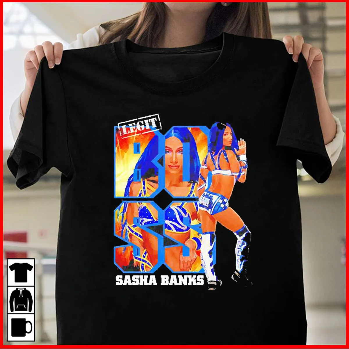 

Sasha Banks Living My Boss Life Shirt 2022 Size S-3XL