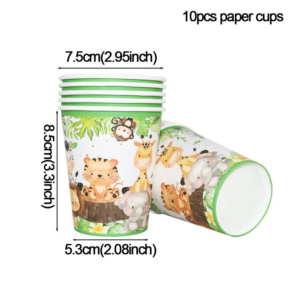 

Набор одноразовой посуды для вечеринки Wild One Animals