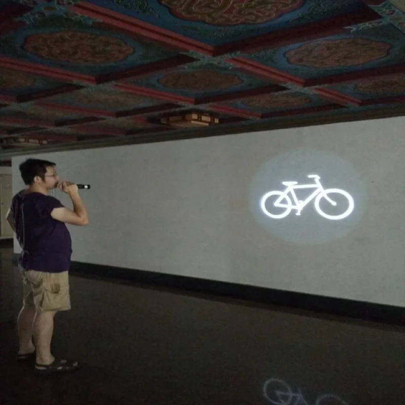 

2023 Latest arrival popular design led logo projector torch