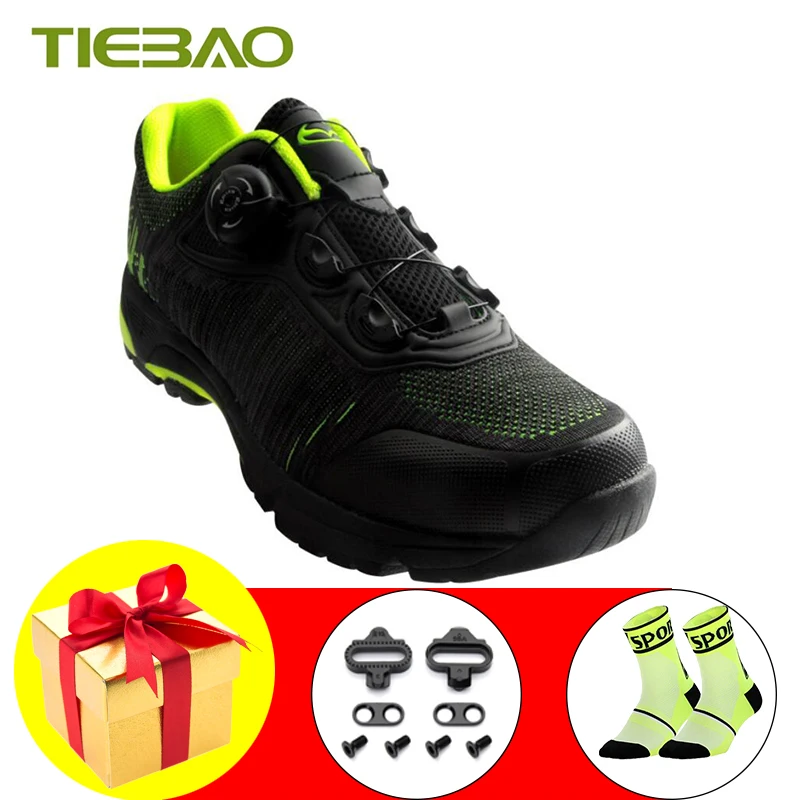 

Tiebao Cycling Shoes For Men Women Fly Weaving Leisure Mountain Bike Sneakers Breathable Zapatillas Ciclismo Mtb Spd Footwear