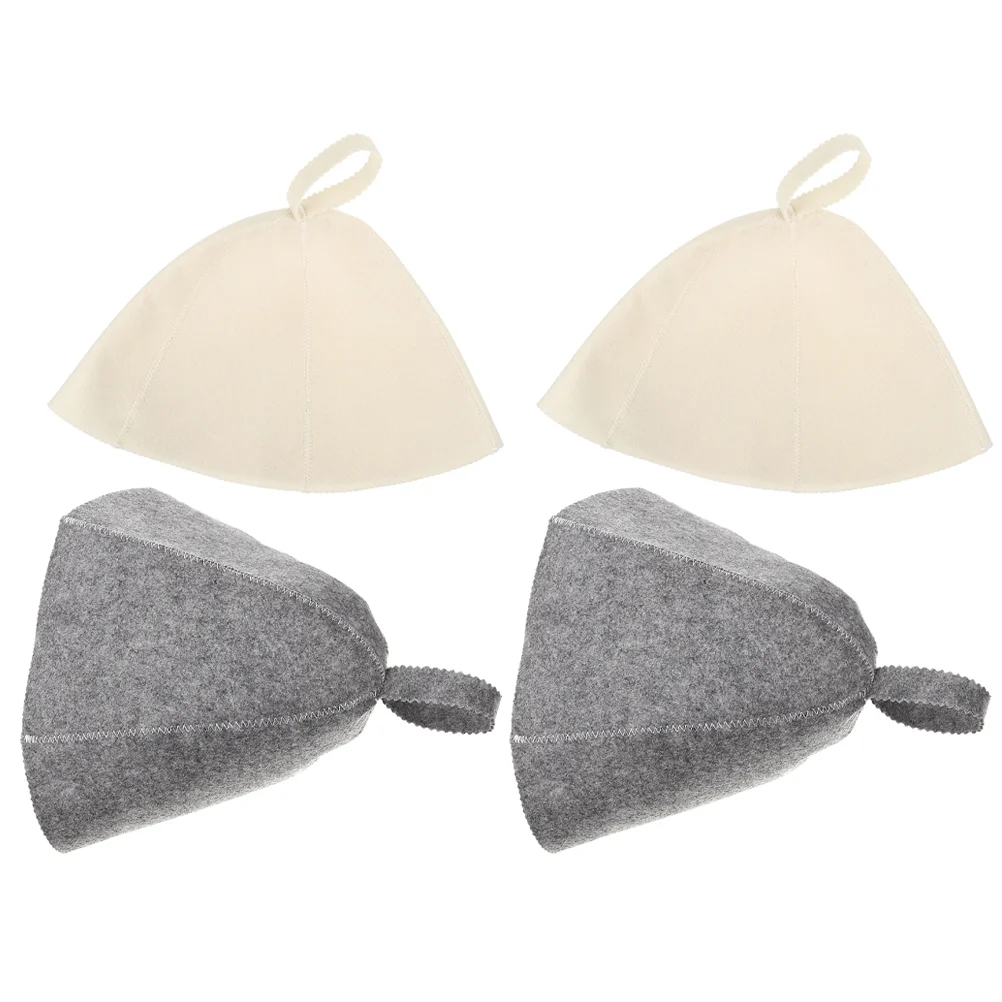 

Sauna Hat Hats Cap Felt Russian Caps Household Spa Wool Hair Bathing Reusable Sunna Comfortable Bathroom Bath Head Womenstylish