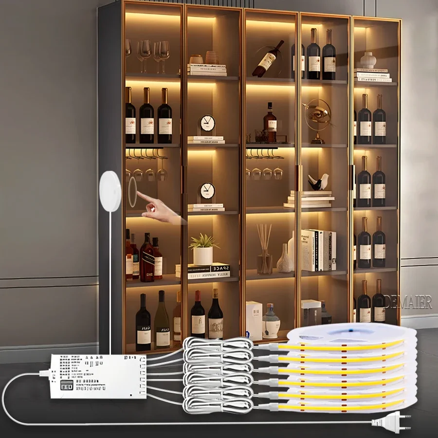 Датчик движения светильник для шкафа с ручным сканированием регулируемой