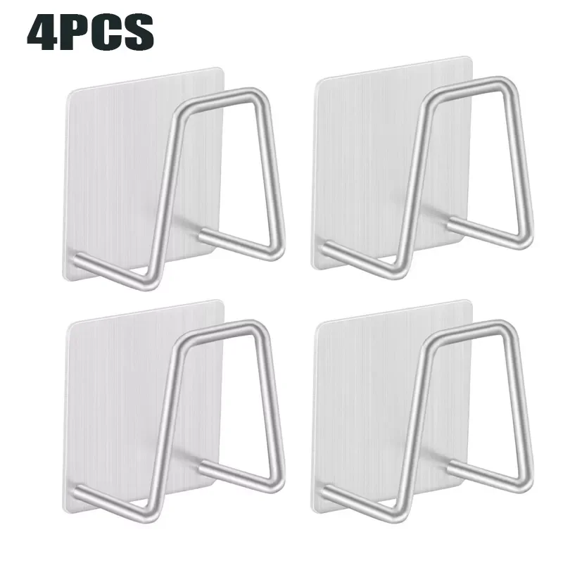 

Kitchen 304 Stainless Steel Sink Sponges Holder Self Adhesive Drain Drying Rack Kitchen Wall Hooks Accessories Storage Organizer