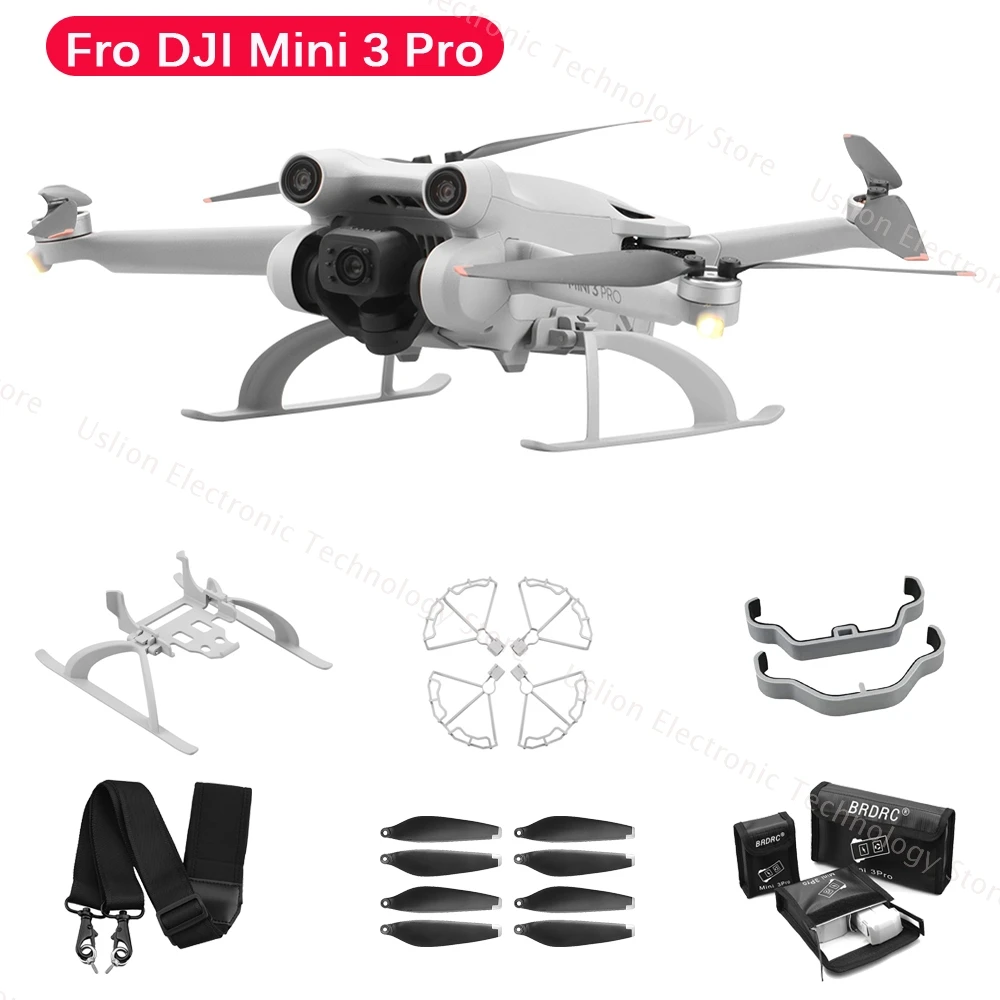 

For DJI Mini 3 Pro Propeller Protector Blade Replacement Heightening Bracket Anti-Collision Props Landing Gear Drone Accessories