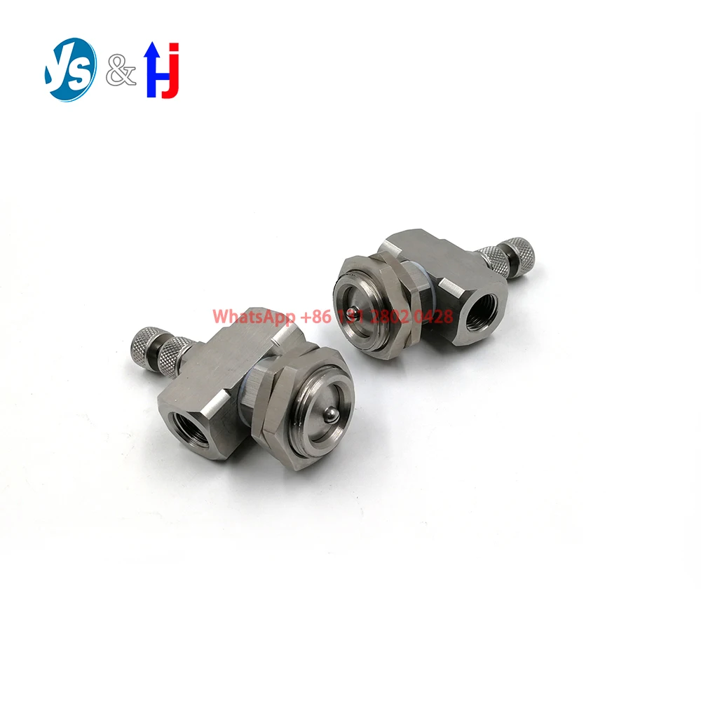 

1/2" Front + 1/4" Air Liquid Inlet Thin-Wall Type Air Atomizing Nozzle, Two-Fluid Air Atomizer, Cooling Dust, Fog Mist Spay