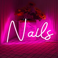 Led Salon Hair Nails Neon Sign Store For Art Light Bar Pub Club Wall Hanging Flexible Neon Beauty Store Light Sign Lights