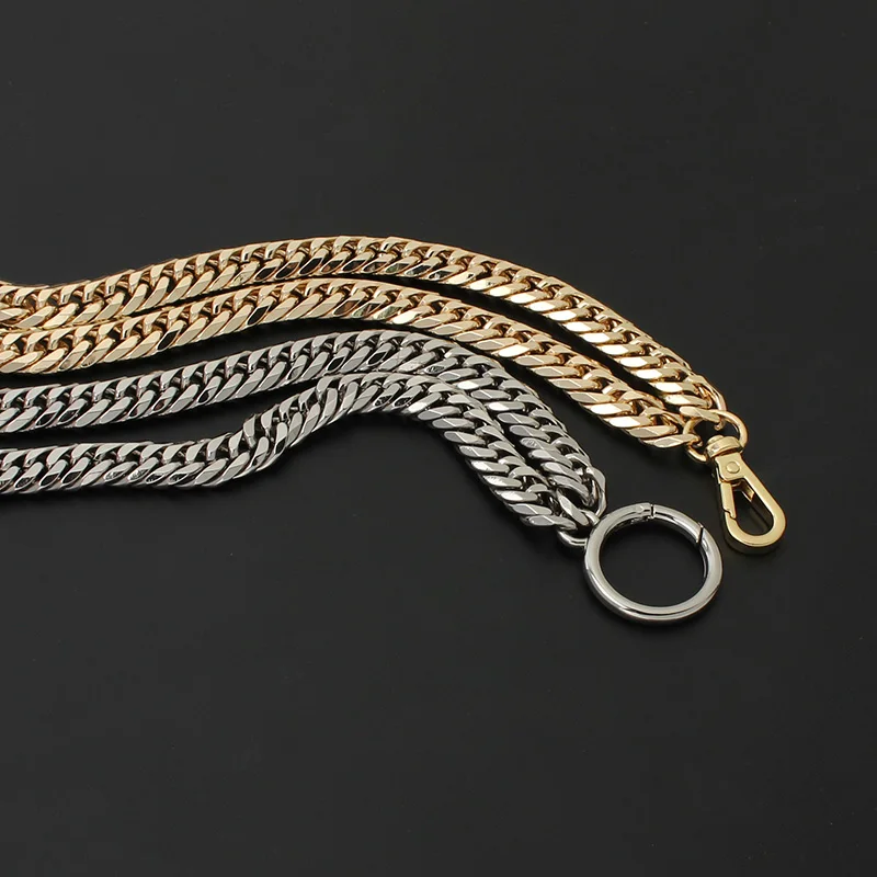 Metal Chain For Shoulder Bags Handbag Buckle Handle DIY Chain Bag Strap Accessories Hardware Double Woven Iron Chain