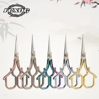 stainless steel professional tailor scissors vintage golden small scissors for sewing and needlework diy sewing thread cutter