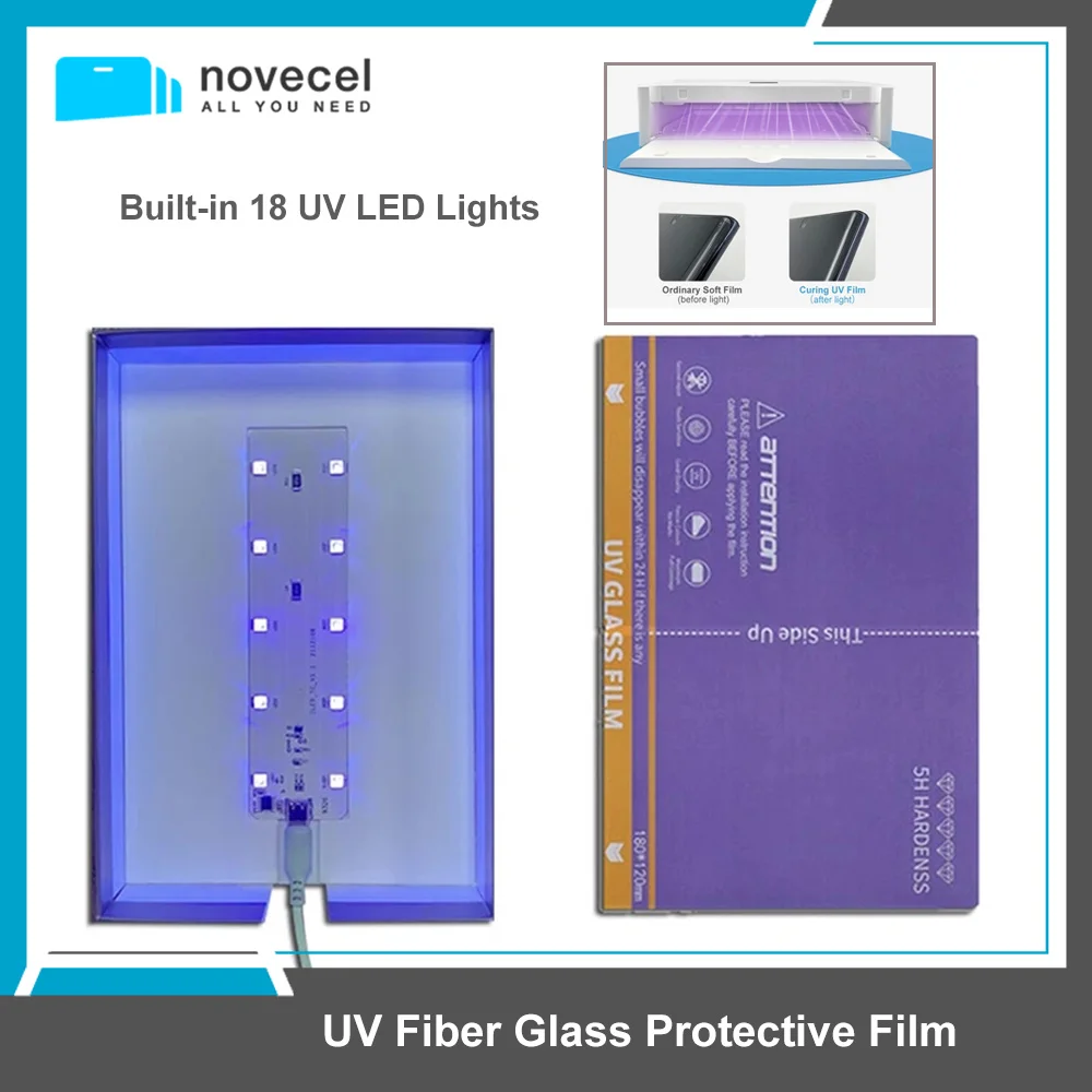 

Novecel 25 шт. Высококачественная УФ-волоконная стеклянная Защитная пленка с УФ-лампой Защита ЖК-экрана для машины плоттера резак