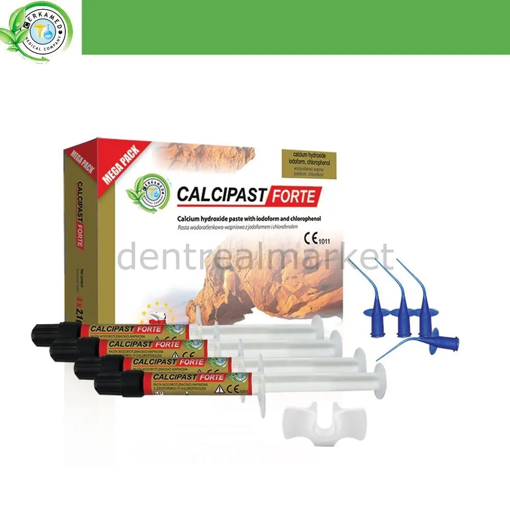 

Cerkamed - Calcipast Forte Mega Calcium Hydroxide Paste 4*2,1 gr