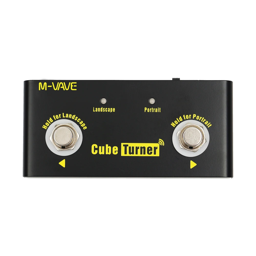 

M-VAVE Cube Turner Wireless Page Turner Pedal Rechargeable Music Sheet Turner Supports Looper Connection Compatible 2 orders