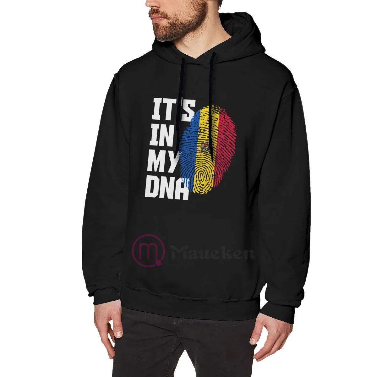 

Мужская толстовка с принтом флага молдовской страны It's In My DNA, хлопковая толстовка, уличная одежда в стиле хип-хоп, спортивный костюм