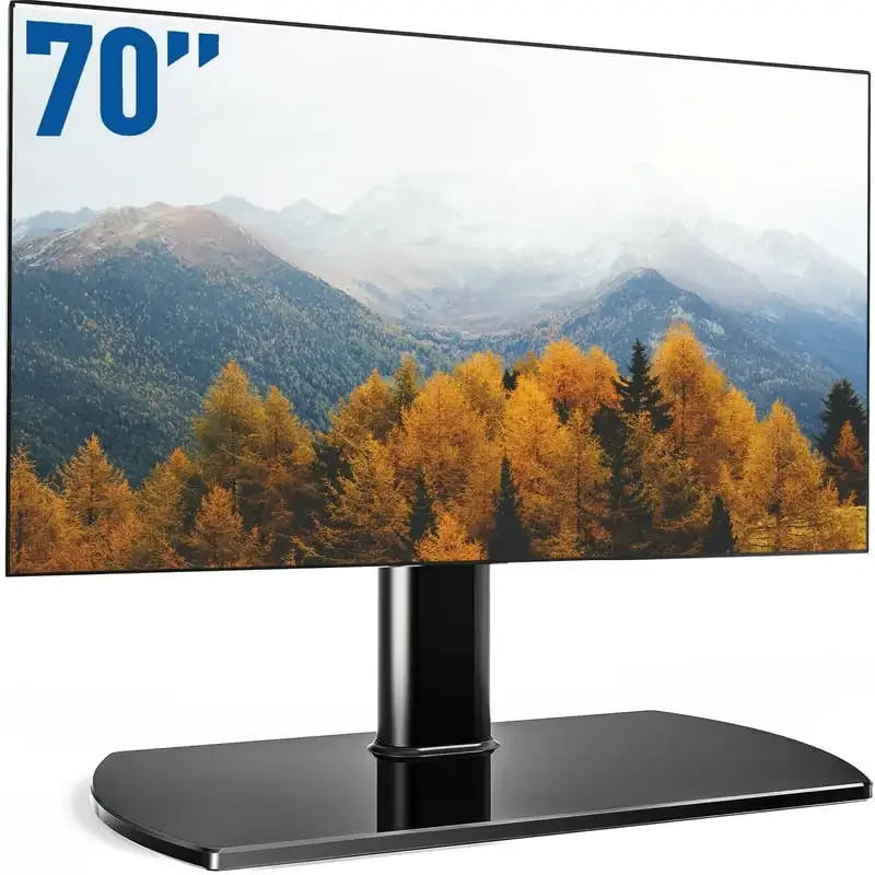 

Tabletop TV Stand base with Mount for 32 to 70 75 inch LED LCD Flat screen TVs 계단 난간대 aluminum extrusion Shelf br