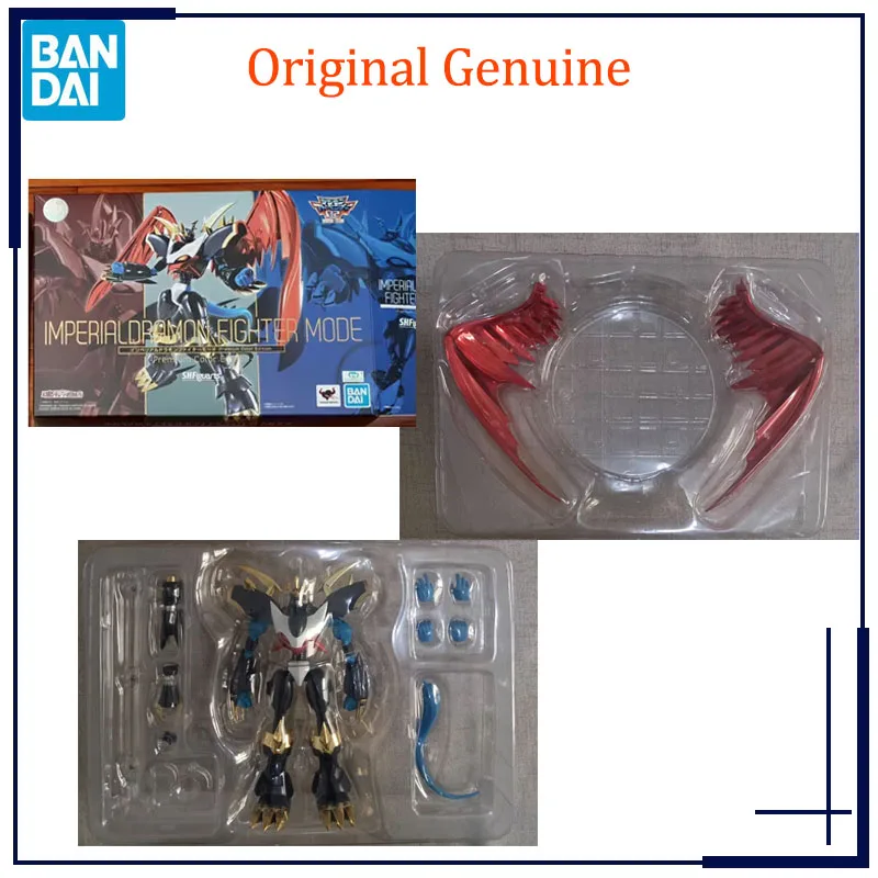 Фото Оригинальная коллекционная фигурка Bandai Anime Digimon Adventure SHF IMPERIALDRAMON FIGHTER MODE - Premium Color Edition - Подарок №1