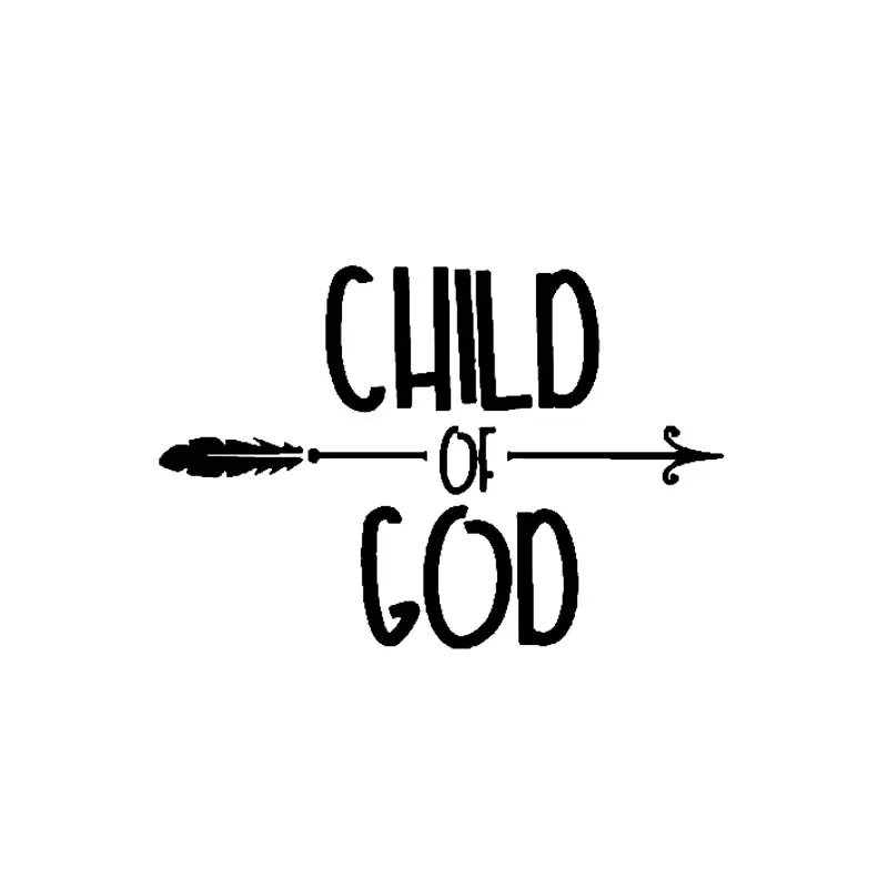

CHILD OF GOD VINYL DECAL CAR STICKER FAITH CHURCH JESUS ARROW LOVE Black Silver 12.7CM*8.7CM