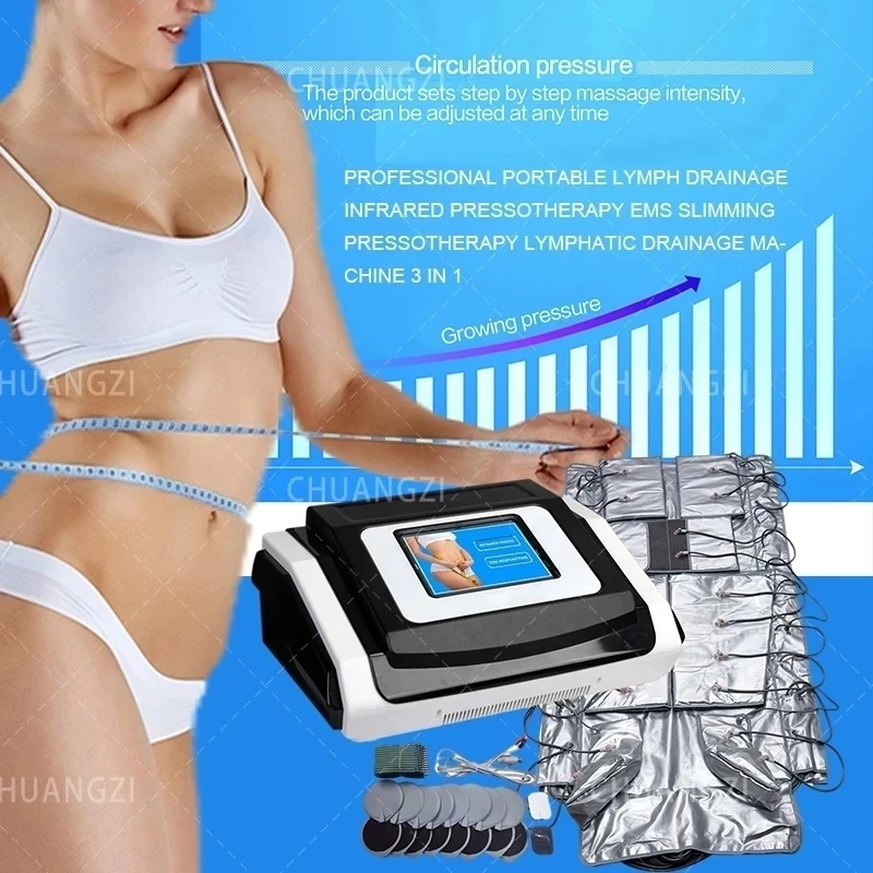 

2022 New 36V Safety Clothes Ultrasonic Cavitation Lymphatic Drainage Massage Machine Air Pressure Therapy Slimming Beauty Specia