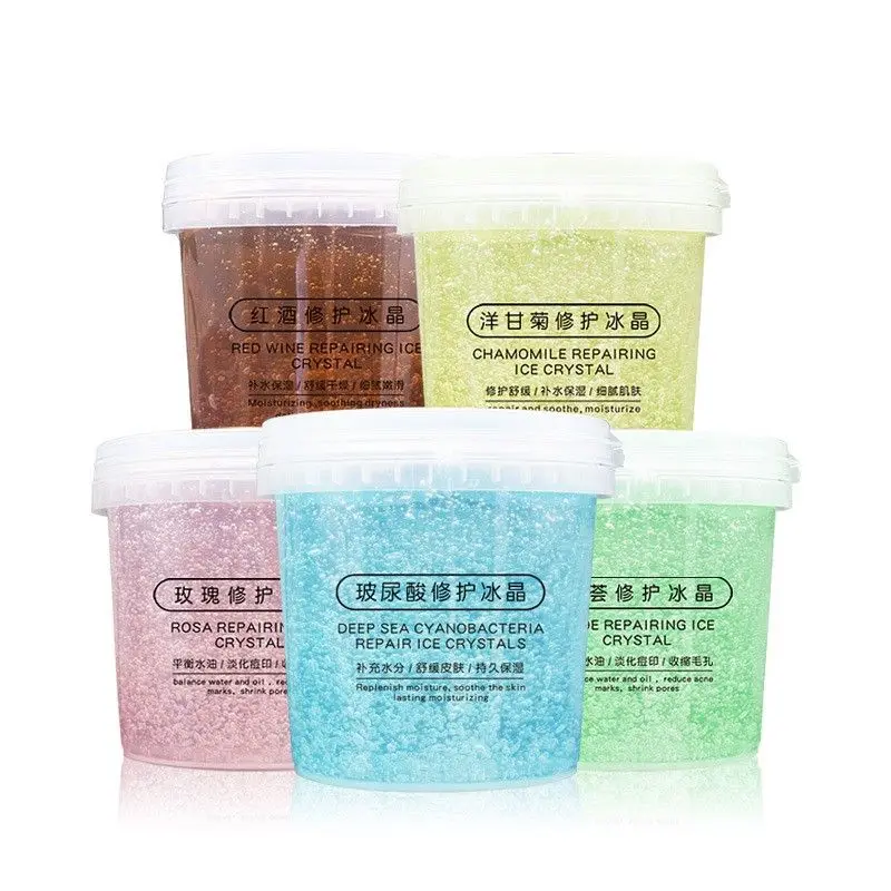 

Восстанавливающая Маска для лица с ледяными кристаллами 1000 г для салона красоты, маска для лица с алоэ, розами, гиалуроновой кислотой и ромашкой